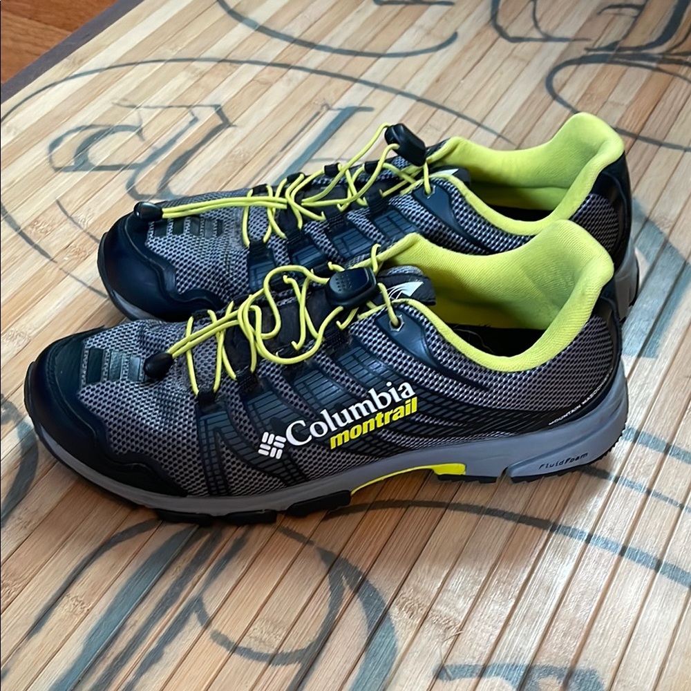 Columbia Black and Yellow Athletic Shoes for Outdoor Activities